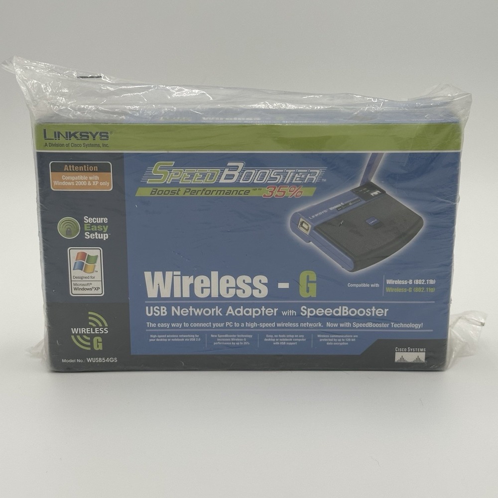 linksys wireless-g usb network adapter 2.4 GHz 802.11g